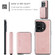 OnePuls 11 JEEHOOD Magnetic Zipper Horizontal Flip Phone Leather Case - Pink