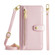 Alcatel 1B 2022 Sheep Texture Cross-body Zipper Wallet Leather Phone Case - Pink