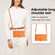 Alcatel 1B 2022 Sheep Texture Cross-body Zipper Wallet Leather Phone Case - Orange
