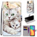 Alcatel 3L 2021 Coloured Drawing Cross Texture Horizontal Flip PU Leather Case with Holder & Card Slots & Wallet & Lanyard - Big Cat Holding Kitten