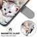 Alcatel 3L 2021 Coloured Drawing Cross Texture Horizontal Flip PU Leather Case with Holder & Card Slots & Wallet & Lanyard - Big Cat Holding Kitten