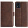 Alcatel 1B 2022 Dual-side Magnetic Buckle Horizontal Flip Leather Phone Case - Brown