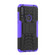 Alcatel 3L - 2020 Tire Texture Shockproof TPU + PC Protective Case with Holder - Purple