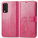 T-Mobile REVVL V+ 5G Four-leaf Clasp Embossed Buckle Mobile Phone Protection Leather Case with Lanyard & Card Slot & Wallet & Bracket Function - Magenta T-Mobile REVVL V+ 5G Four-leaf Clasp Embossed Buckle Mobile Phone Protection Leather Case with Lanyard & Card Slot & Wallet & Bracket Function - Magenta