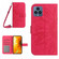 T-Mobile Revvl 6 5G Skin Feel Sun Flower Pattern Flip Leather Phone Case with Lanyard - Rose Red