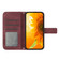 T-Mobile Revvl V+ 5G Skin Feel Sun Flower Pattern Flip Leather Phone Case with Lanyard - Wine Red