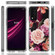 T-Mobile Revvl Plus PC+TPU Transparent Painted Phone Case - Purple Floral
