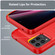 T-Mobile REVVL 6 Pro 5G Brushed Texture Carbon Fiber TPU Phone Case - Red