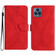 T-Mobile T Phone 5G Stitching Embossed Leather Phone Case - Red