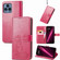 T-Mobile REVVL 6 5G Four-leaf Clasp Embossed Buckle Leather Phone Case - Magenta