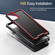T-Mobile Revvl 6 Pro 5G Armour Two-color TPU + PC Phone Case - Black