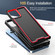 T-Mobile Revvl 6 5G Armour Two-color TPU + PC Phone Case - Red+Black