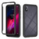 T-Mobile REVVL 4 Starry Sky Solid Color Series Shockproof PC + TPU Protective Case - Black