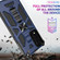 T-Mobile REVVL V+ 5G Shockproof TPU + PC Magnetic Protective Case with Holder - Blue