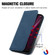 T-Mobile Revvl 6 Pro 5G Retro Skin Feel Magnetic Leather Phone Case - Blue