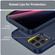 T-Mobile REVVL 6 Pro 5G Brushed Texture Carbon Fiber TPU Phone Case - Blue