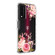 T-Mobile Revvl Plus PC+TPU Transparent Painted Phone Case - Pink Rose