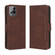 T-Mobile REVVL 6 Pro 5G Skin Feel Calf Texture Card Slots Leather Phone Case - Brown