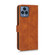 T-Mobile Revvl 6 5G Skin Feel Magnetic Flip Leather Phone Case - Brown