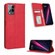 T-Mobile REVVL 6 Pro 5G Magnetic Buckle Retro Texture Leather Phone Case - Red