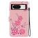 Google Pixel 8 Crystal Texture Colored Drawing Leather Phone Case - Cherry Blossoms
