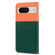 Google Pixel 8 Cute Pet Series Color Block Buckle Leather Phone Case - Dark Green