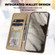 Google Pixel 8 Cute Pet Series Color Block Buckle Leather Phone Case - Khaki