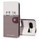 Google Pixel 8 Cute Pet Series Color Block Buckle Leather Phone Case - Pale Mauve