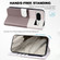 Google Pixel 8 Cute Pet Series Color Block Buckle Leather Phone Case - Pale Mauve
