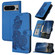 Google Pixel 8 Datura Flower Embossed Flip Leather Phone Case - Blue Google Pixel 8 Datura Flower Embossed Flip Leather Phone Case - Blue