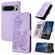Google Pixel 8 Datura Flower Embossed Flip Leather Phone Case - Purple