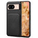 Google Pixel 8 Denior Calf Texture Holder Electroplating Phone Case - Black
