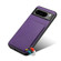 Google Pixel 8 Denior Calf Texture Holder Electroplating Phone Case - Purple