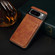 Google Pixel 8 Denior Crocodile Texture Holder Electroplating Phone Case - Brown