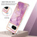 Google Pixel 8 Electroplating Marble Dual-side IMD Phone Case - Purple 001