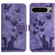 Google Pixel 8 Pro Butterfly Cat Embossing Flip Leather Phone Case - Purple