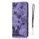 Google Pixel 8 Pro Butterfly Cat Embossing Flip Leather Phone Case - Purple