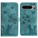 Google Pixel 8 Pro Butterfly Cat Embossing Flip Leather Phone Case - Wathet