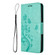 Google Pixel 8 Pro Butterfly Flower Pattern Flip Leather Phone Case - Green