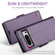 Google Pixel 8 Pro CaseMe 023 Butterfly Buckle Litchi Texture RFID Anti-theft Leather Phone Case - Pearly Purple