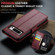 Google Pixel 8 Pro CaseMe 023 Butterfly Buckle Litchi Texture RFID Anti-theft Leather Phone Case - Wine Red