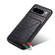 Google Pixel 8 Pro Denior Crocodile Texture Holder Electroplating Phone Case - Black