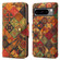 Google Pixel 8 Pro Denior Flower Language Series Cork Fabric Oil Edge Leather Phone Case - Autumn