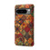 Google Pixel 8 Pro Denior Flower Language Series Cork Fabric Oil Edge Leather Phone Case - Autumn