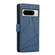 Google Pixel 8 Pro PU Genuine Leather Texture Embossed Line Phone Case - Blue