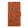 Google Pixel 8 Pro PU Genuine Leather Texture Embossed Line Phone Case - Brown