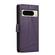 Google Pixel 8 Pro PU Genuine Leather Texture Embossed Line Phone Case - Purple