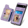 Google Pixel 8 Pro Retro Skin-feel Ring Multi-card RFID Wallet Phone Case - Purple
