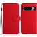 Google Pixel 8 Pro Rhombic Grid Texture Leather Phone Case - Red