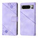 Google Pixel 8 Pro Skin-feel Embossed Leather Phone Case - Light Purple